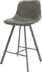 AnLi Style Barstoel zig-zag plat frame - saddle pu taupe