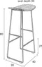 ANLI STYLE BARSTOOL TANGLE BLACK