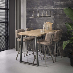 AnLi Style Bartafel 135x70 massief trapeziumvormig