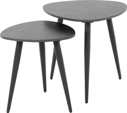 AnLi Style Bijzettafel set/2 driehoekig ceramic