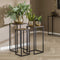 AnLi Style Bloemenzuil set/3 iron metallic