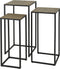 AnLi Style Bloemenzuil set/3 iron metallic
