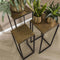 AnLi Style Bloemenzuil set/3 iron metallic