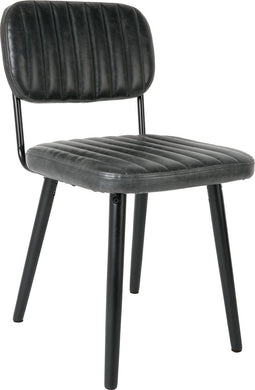 ANLI STYLE CHAIR JAKE WORN BLACK
