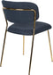 ANLI STYLE CHAIR JOLIEN GOLD/DARK BLUE