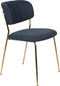 ANLI STYLE CHAIR JOLIEN GOLD/DARK BLUE
