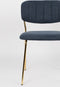 ANLI STYLE CHAIR JOLIEN GOLD/DARK BLUE