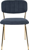 ANLI STYLE CHAIR JOLIEN GOLD/DARK BLUE