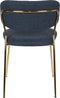 ANLI STYLE CHAIR JOLIEN GOLD/DARK BLUE