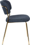 ANLI STYLE CHAIR JOLIEN GOLD/DARK BLUE