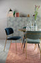 ANLI STYLE CHAIR JOLIEN GOLD/DARK BLUE