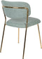 ANLI STYLE CHAIR JOLIEN GOLD/LIGHT GREEN