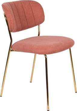 ANLI STYLE CHAIR JOLIEN GOLD/PINK