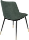 ANLI STYLE CHAIR LIONEL DARK GREEN