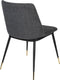 ANLI STYLE CHAIR LIONEL DARK GREY