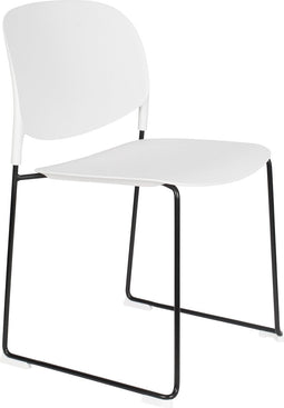 ANLI STYLE CHAIR STACKS WHITE