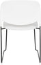 ANLI STYLE CHAIR STACKS WHITE