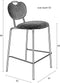 ANLI STYLE COUNTER STOOL ASPEN LIGHT PINK