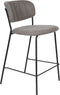 ANLI STYLE COUNTER STOOL JOLIEN BLACK/GREY