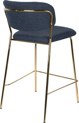 ANLI STYLE COUNTER STOOL JOLIEN GOLD/DARK BLUE
