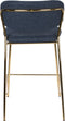 ANLI STYLE COUNTER STOOL JOLIEN GOLD/DARK BLUE