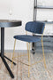 ANLI STYLE COUNTER STOOL JOLIEN GOLD/DARK BLUE