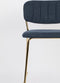ANLI STYLE COUNTER STOOL JOLIEN GOLD/DARK BLUE