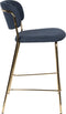 ANLI STYLE COUNTER STOOL JOLIEN GOLD/DARK BLUE
