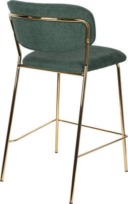 ANLI STYLE COUNTER STOOL JOLIEN GOLD/DARK GREEN