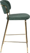 ANLI STYLE COUNTER STOOL JOLIEN GOLD/DARK GREEN