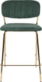 ANLI STYLE COUNTER STOOL JOLIEN GOLD/DARK GREEN