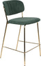 ANLI STYLE COUNTER STOOL JOLIEN GOLD/DARK GREEN