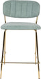 ANLI STYLE COUNTER STOOL JOLIEN GOLD/LIGHT GREEN