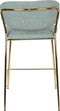 ANLI STYLE COUNTER STOOL JOLIEN GOLD/LIGHT GREEN