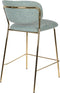 ANLI STYLE COUNTER STOOL JOLIEN GOLD/LIGHT GREEN