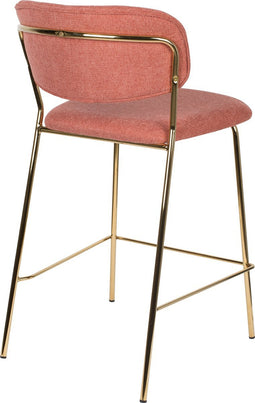 ANLI STYLE COUNTER STOOL JOLIEN GOLD/PINK