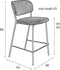 ANLI STYLE COUNTER STOOL JOLIEN GOLD/PINK