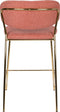 ANLI STYLE COUNTER STOOL JOLIEN GOLD/PINK