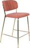 ANLI STYLE COUNTER STOOL JOLIEN GOLD/PINK