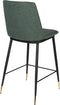 ANLI STYLE COUNTER STOOL LIONEL DARK GREEN