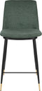 ANLI STYLE COUNTER STOOL LIONEL DARK GREEN