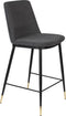 ANLI STYLE COUNTER STOOL LIONEL DARK GREY