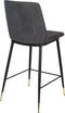 ANLI STYLE COUNTER STOOL LIONEL DARK GREY