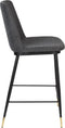 ANLI STYLE COUNTER STOOL LIONEL DARK GREY