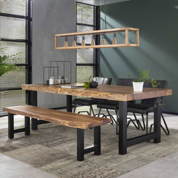 AnLi Style Eetkamerbank boomstam 190