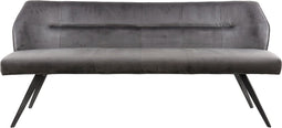 AnLi Style Eetkamerbank pull antraciet velours