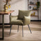 AnLi Style Eetkamerfauteuil Lobby Groen Velours