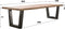 AnLi Style Eetkamertafel 300 stam 60mm zwart RVS