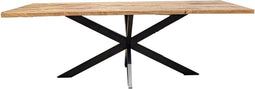 AnLi-Style Eettafel Rens 220 cm - zwarte spiderpoot - 4 cm massief mangoblad