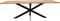 AnLi-Style Eettafel Rens 220 cm - zwarte spiderpoot - 4 cm massief mangoblad